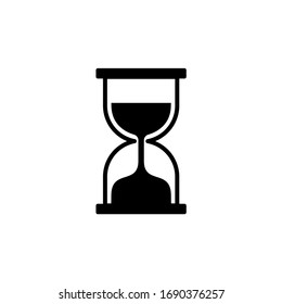 Hourglass icon vector. Time sign symbol illustration
