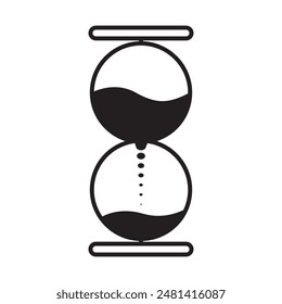 Hourglass icon vetor illustration logo design