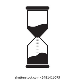 Hourglass icon vetor illustration logo design