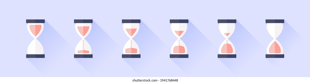 Hourglass icon. Vintage hourglass. Time Symbol. Clock Sign. Vector illustration