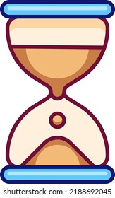 Hourglass icon. Wasting time symbol. Deadline sign