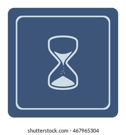 Hourglass icon, web design element