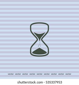 Hourglass icon, web design element