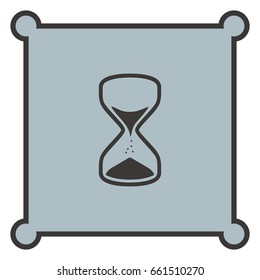 Hourglass icon, web design element