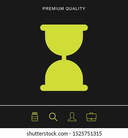 Hourglass icon for web and mobile