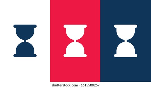 Hourglass icon for web and mobile