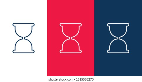 Hourglass icon for web and mobile