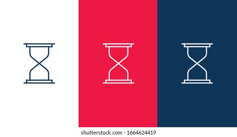 Hourglass icon for web and mobile