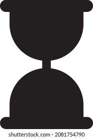 Icono de reloj de arena para web y móvil