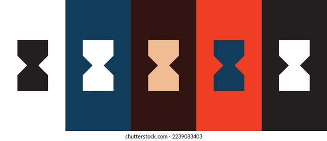 Hourglass icon for web and mobile