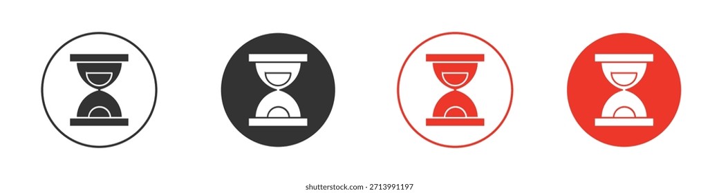 Sanduhrsymbol. Webvektordesign