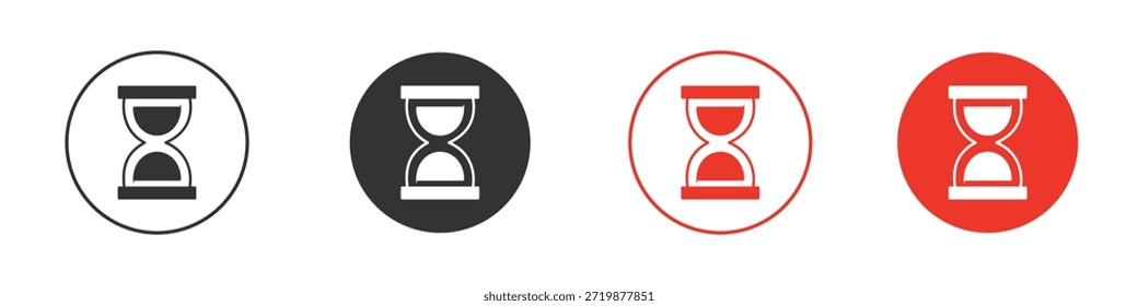 Icono de reloj de arena. diseño de Vector de Web