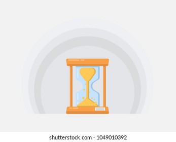 Hourglass icon.hourglass vector flat icon.