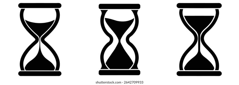 Hourglass Icons: Classic Time Measurement Symbols