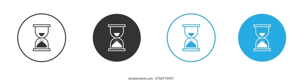 Hourglass icons logo vector EPS 10, flat vector illustrations