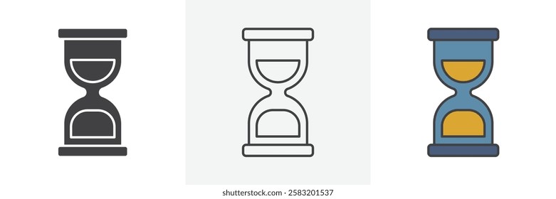Hourglass icons pack for website designs