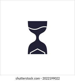 Hourglass icons symbol vector elements for infographic web