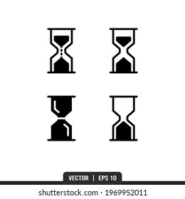 Hourglass icons vector collection, illustration logo template in trendy style. Suitable for many purposes.