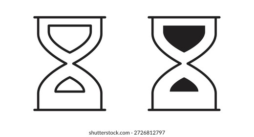 Colección de Vector de los iconos del reloj de arena para los Diseños web