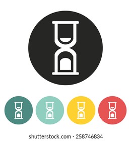 hourglass icon.vector illustration.