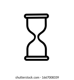 Hourglass icon,vector illustration. Flat design style. vector hourglass icon illustration isolated on White background, hourglass icon Eps10. hourglass icons graphic design vector symbols.