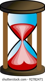 Hourglass illustration isolated
