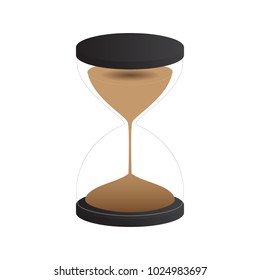 Hourglass illustration. Vector