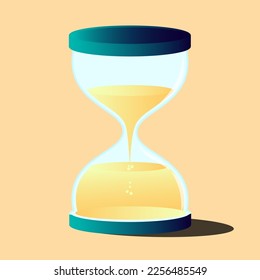 hourglass illustration, vector eps 10