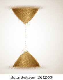 Hourglass or the infinity of time. Eps 10