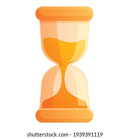 Hourglass interface icon. Cartoon of Hourglass interface vector icon for web design isolated on white background