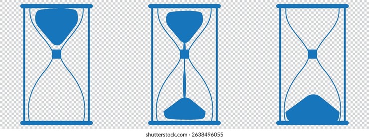 hourglass isolated on transparent EPS 10