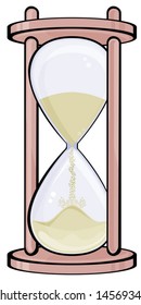 Hourglass isolated on white