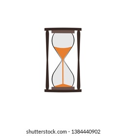 Hourglass isolated on white background