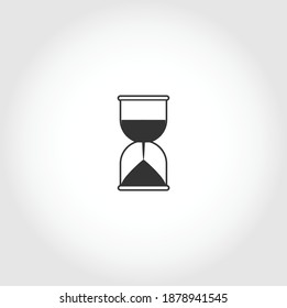 Hourglass isolated vector icon. sand glass business design element