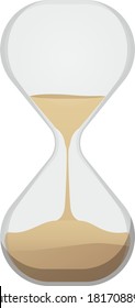 A hourglass isolated vector illustration
