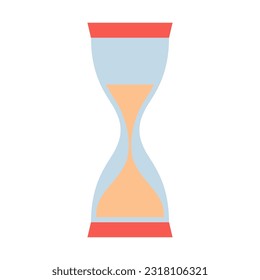 Hourglass item school element design illustration