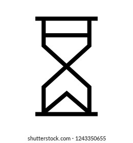 hourglass line icon