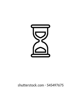 Hourglass line icon