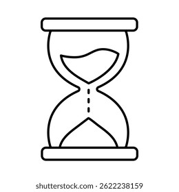 Hourglass Line Icon. Business, Strategy, Success Editable Stroke Vector Illustration