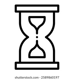 Hourglass Line Icon Design For Personal And Commercial Use