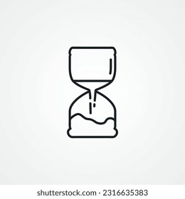 hourglass line icon. sandglass line icon.