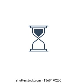Hourglass line icon for web and mobile