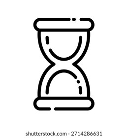 Hourglass - line vector icon	
