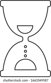 Hourglass linear icon. Vector icon from the business collection.