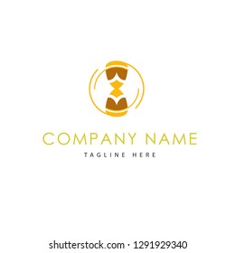 Hourglass Logo Company Vector