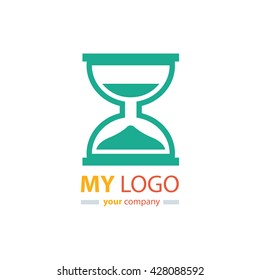 hourglass logo design