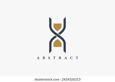 Hourglass Logo Design, Brand Identity logos vector, Classic Antique Timer Symbol Identity Usable for Business and branding Related with Time, Clock, Countdown, Stopwatch, Deadline, Speed, Minute