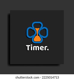 concepto de diseño de logotipo de vidrio de hormigón