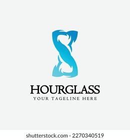 Hourglass logo design images icon