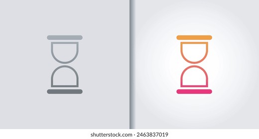 Sanduhr-Logo-Set Vektorgrafik Farbe